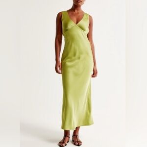 Abercrombie & Fitch Light Green Maxi Dress